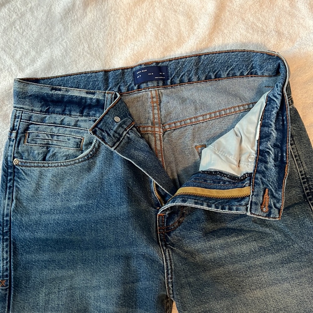 2 pair Zara Man “975” jeans men’s size 30 - Picture 5 of 13